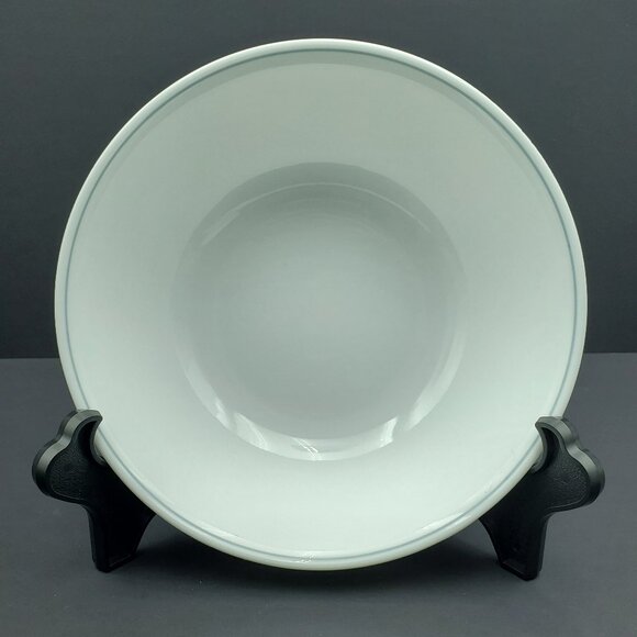 Corelle Gray Band Vegetable Serving Bowl Apricot Grove Ribbon Bouquet Bowl - Picture 1 of 6